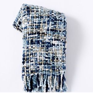 West Elm Marbled Basketweave throw blanket
